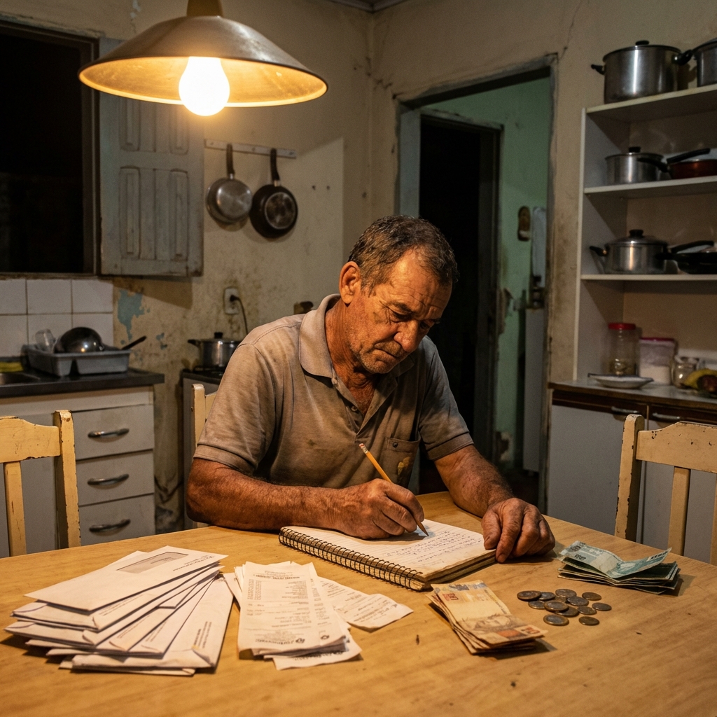 Autor trabalhando e organizando finanças